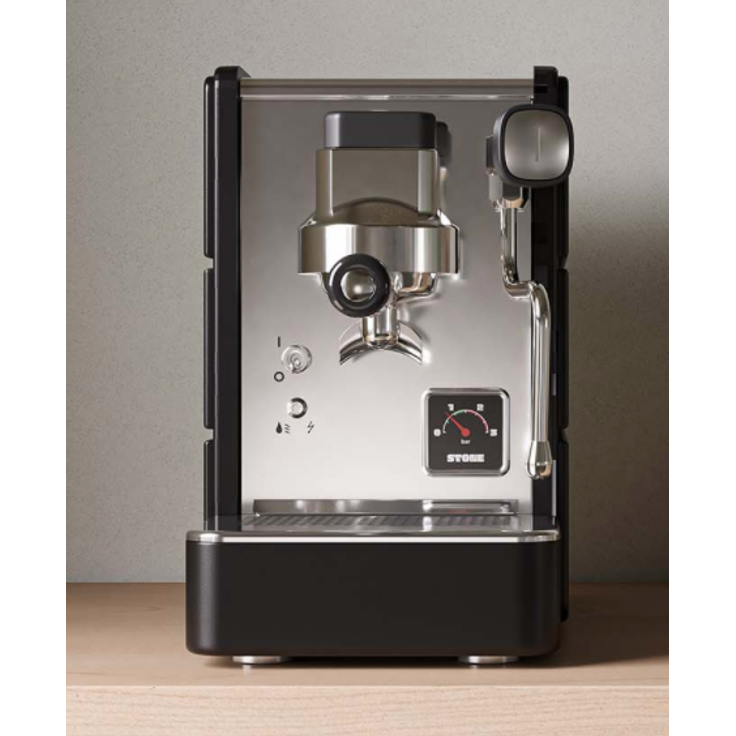 Stone Plus Schwarz Siebträgermaschine Espressomaschine
