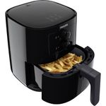 Philips HD9200-90 Airfryer Heißluftfritteuse, 1400 Watt, 0,8 Liter, bis 200°C, mit Timer, Antihaftbeschichtung, Kunststoff, schwarz