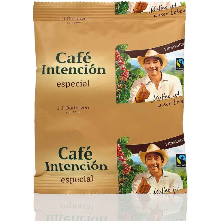Darboven Cafe Intencion especial Fairtrade - 100 x 60g Kaffee gemahlen, Filterkaffee