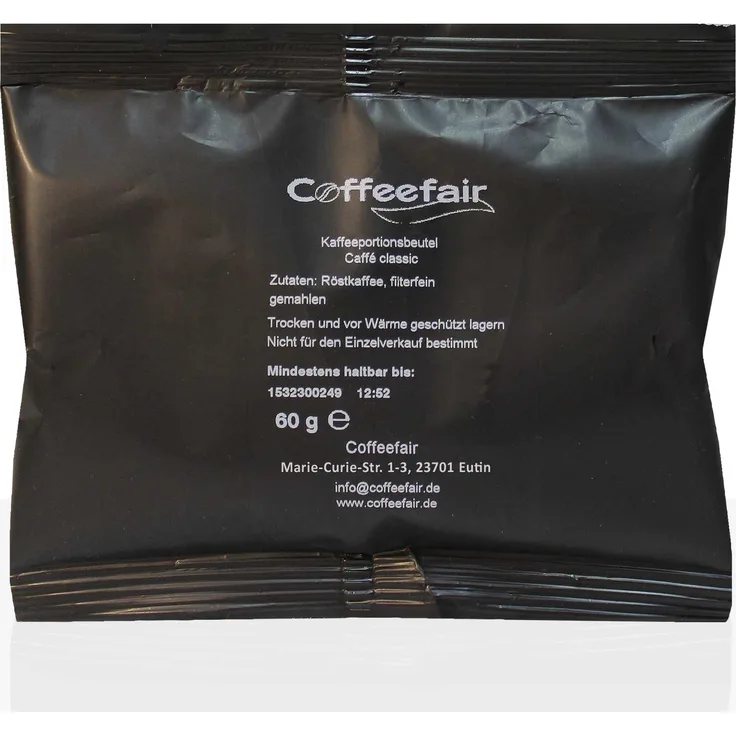 Coffeefair Filterkaffee Caffe Classic - 80 x 60g Kaffee gemahlen in Gastro-Qualität