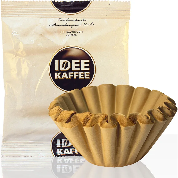 Darboven Idee Classic 42 x 60g Kaffee gemahlen + 50 Korbfilter, Servicepaket