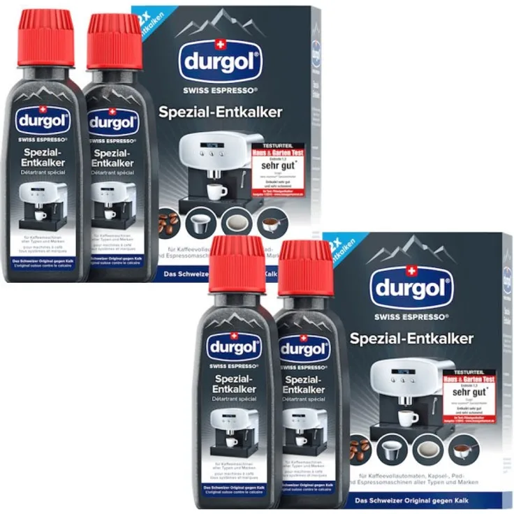 Durgol 4er SET Swiss Espresso 125 ml Entkalker