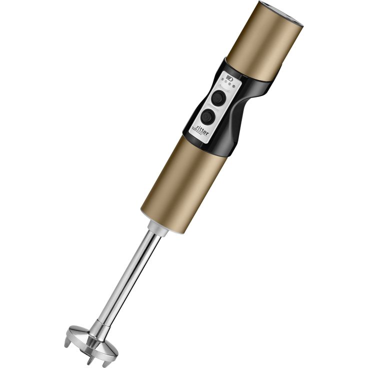 Ritter stilo7 Akku-Stabmixer, kabellos, Vollmetallausführung, 3 Drehzahlstufen, dunklesbraun