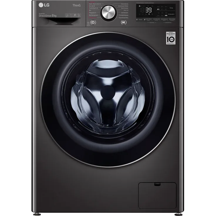 LG F4WV708P2BA, Frontlader-Waschmaschine, A, Fassungsvermögen 8 kg, Standgerät, Breite 60 cm