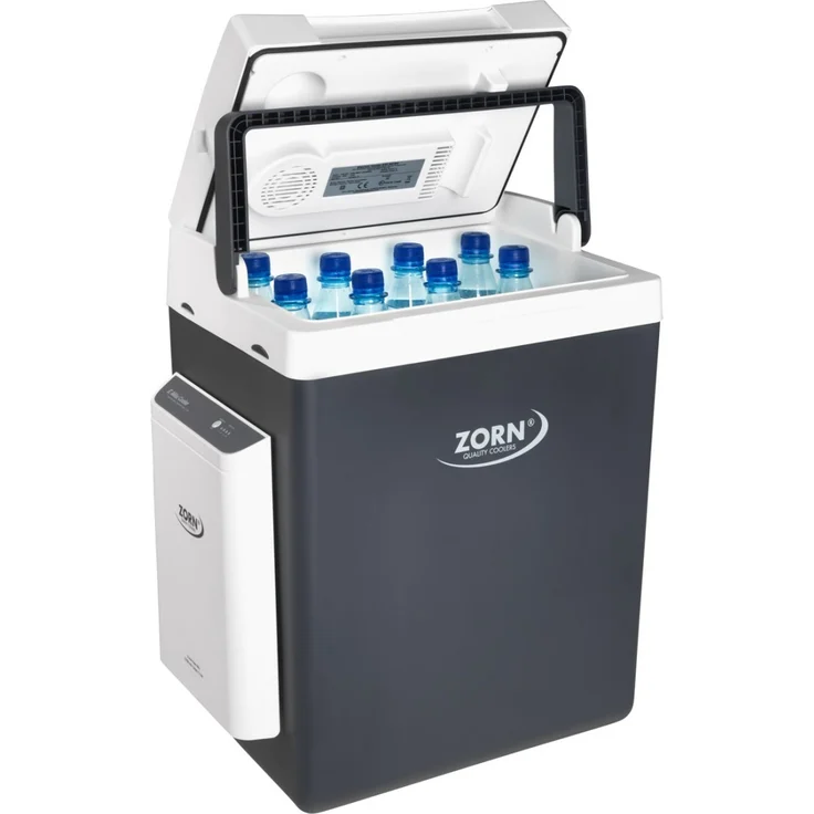 Zorn ZE32 LNP Akku Cooler AC-DC-Akku 12 V thermoelektrischer Kühlbox, Energieeffizienzklasse D, 30 Liter, schwarz, weiß – Bild 1
