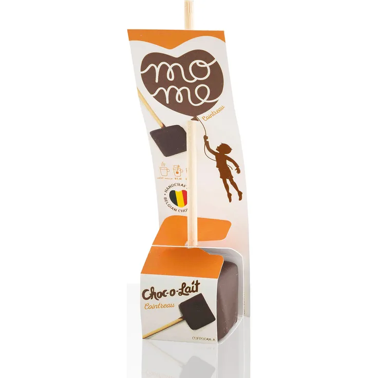 Choc-o-lait Trinkschokolade am Stiel Cointreau im Displaykarton 24Stk