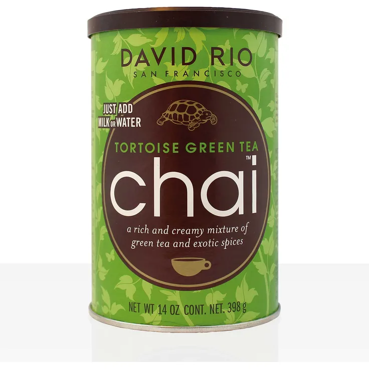 David Rio Tortoise Green Chai Tea 398g, Instanttee, kleine Dose