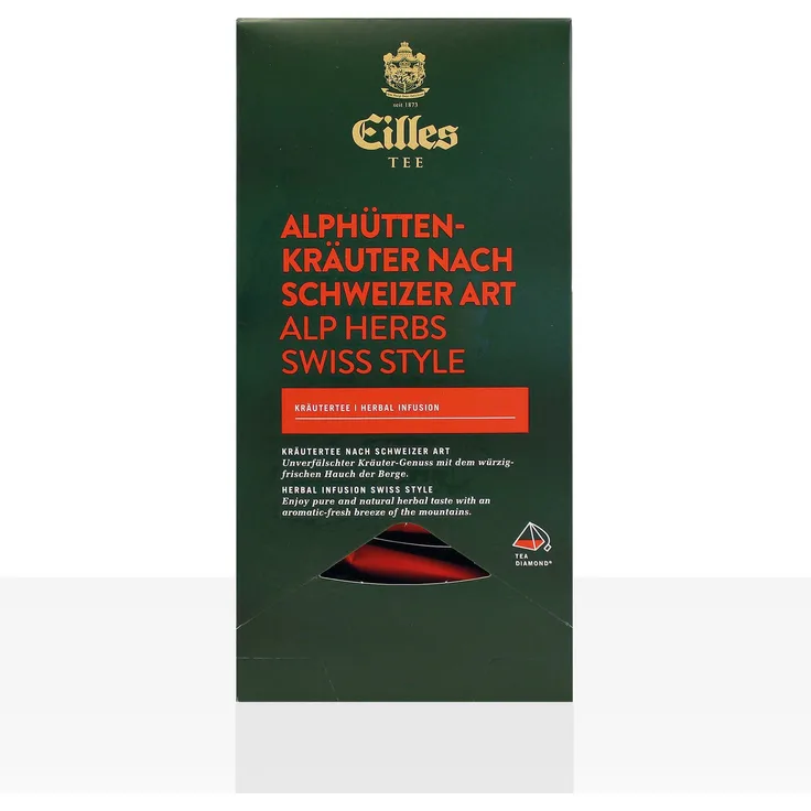 EILLES World Luxury Selection Alphüttenkräuter Schweizer Art 20 x 2g, einzeln kuvertierter Tee