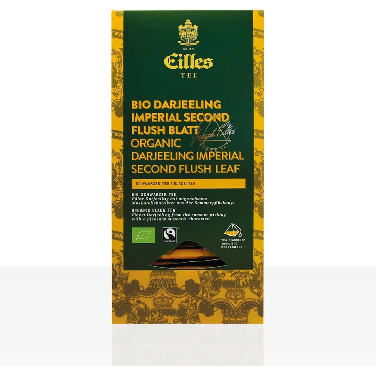 EILLES World Luxury Selection Darjeeling Imperial Second Flush Blatt 20 x 2,5g, einzeln kuvertierter Tee