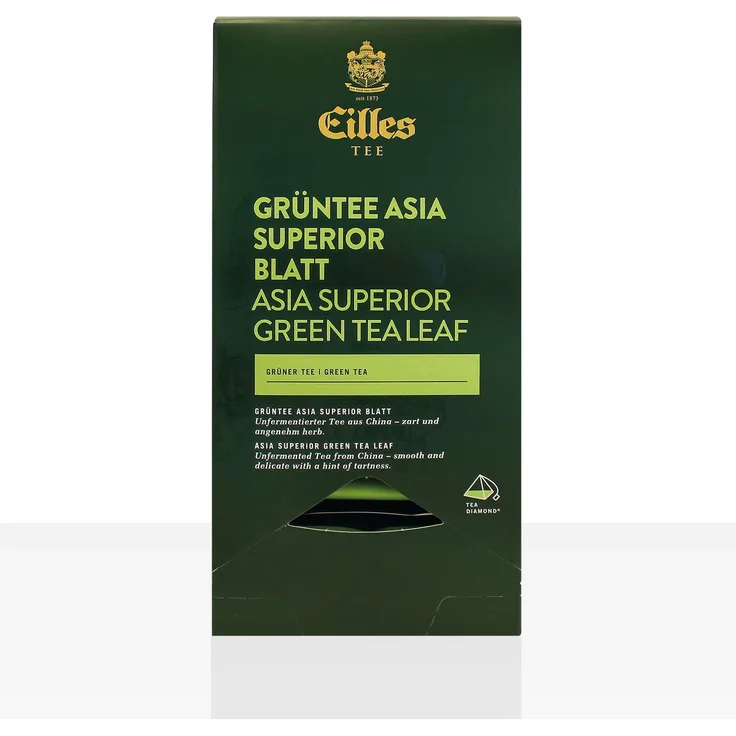 EILLES World Luxury Selection Grüntee Asia Superior Blatt 20 x 2,5g, einzeln kuvertierter Grüner Tee