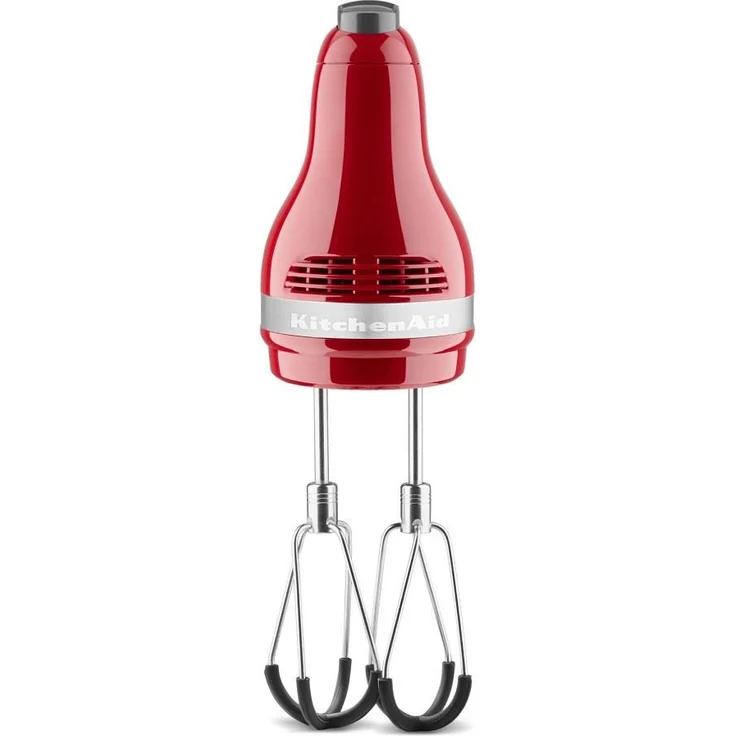 KitchenAid 5KHM6118EER Handmixer mit Flexi-Rührern, neues Modell 2022, 85 Watt, 6 Geschwindigkeiten, empire rot – Bild 1