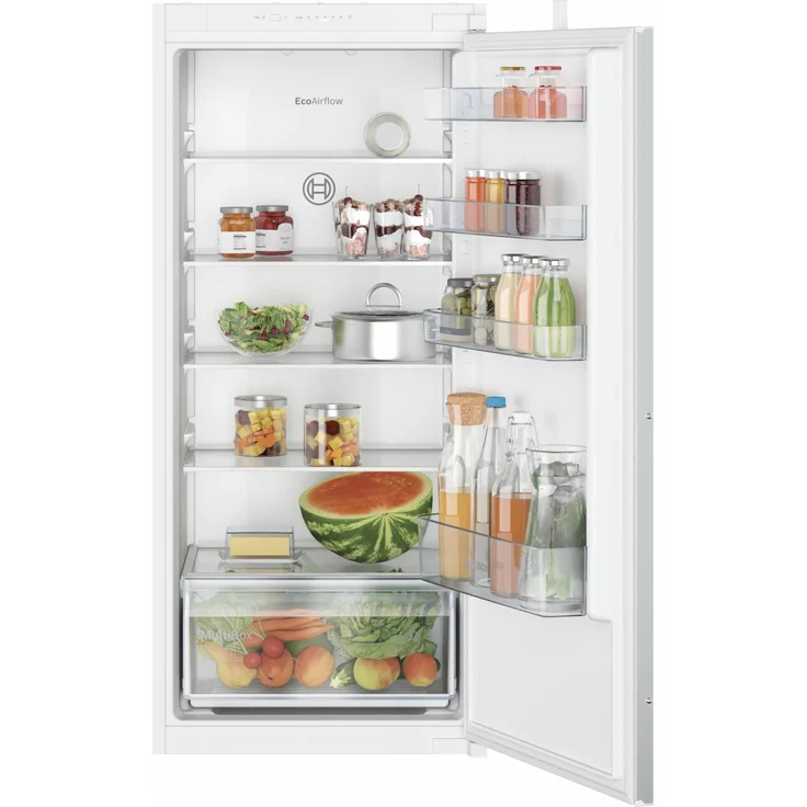 Bosch KIR415SE0 Kühlschrank, Einbau, LED, MultiBox-XXL, Schleppscharnier, Energieklasse E – Bild 1