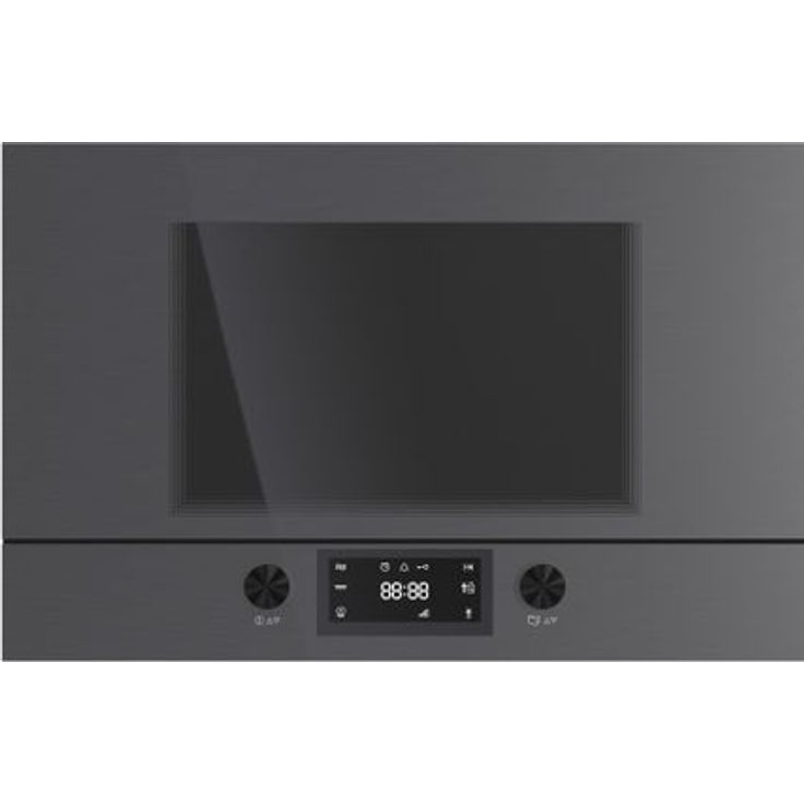 Küppersbusch MR6330.0GPH6 Mikrowelle mit Grill, Einbaugerät, 22 Liter Garraum, 850 Watt, Gewichtsautomatik, elektronische Steuerung, grau
