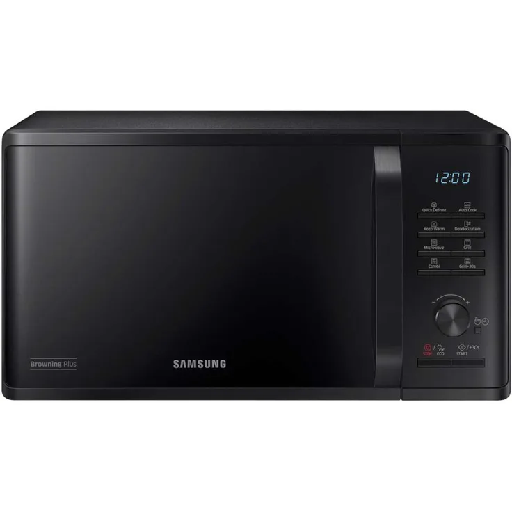 Samsung MG23K3515AK Mikrowelle mit Grill, Standgerät, 23 Liter Garraum, 800 Watt, Energiesparfunktion, schwarz