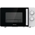 Hisense H20MOWP1HG Mikrowelle mit Grill, Standgerät, 700 Watt, 20 Liter Garraum, Auftauen, 35 Minuten Timer, weiß, schwarz
