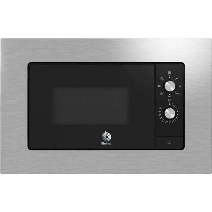 Balay 3CG6112X3 Mikrowelle, Einbaugerät, mit Grill, 800W, 20 Liter Garraum, 5 Leistungsstufen, edelstahl