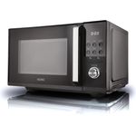KOENIC KMWC 2521 DB Mikrowelle, Standgerät, 25 Liter Garraum, 900 Watt, Grill, Edelstahl-Garraum, schwarz - Preisvergleich