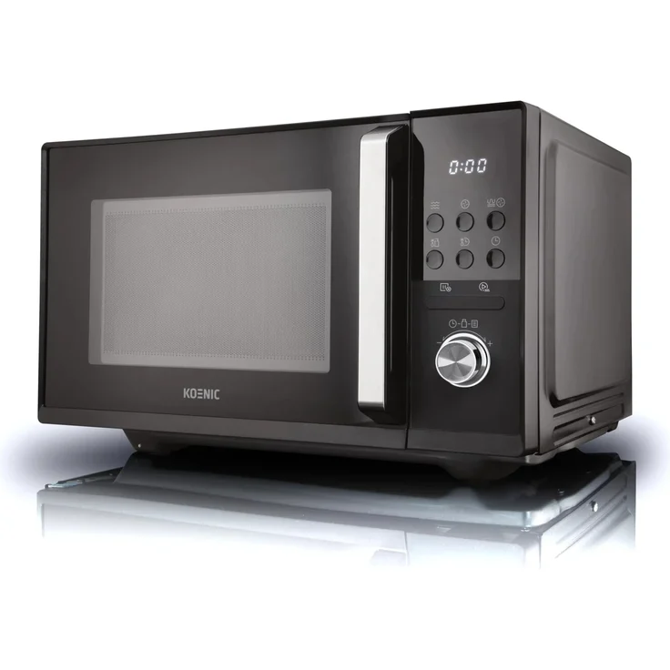KOENIC KMWC 2521 DB Mikrowelle, Standgerät, 25 Liter Garraum, 900 Watt, Grill, Edelstahl-Garraum, schwarz - Preisvergleich