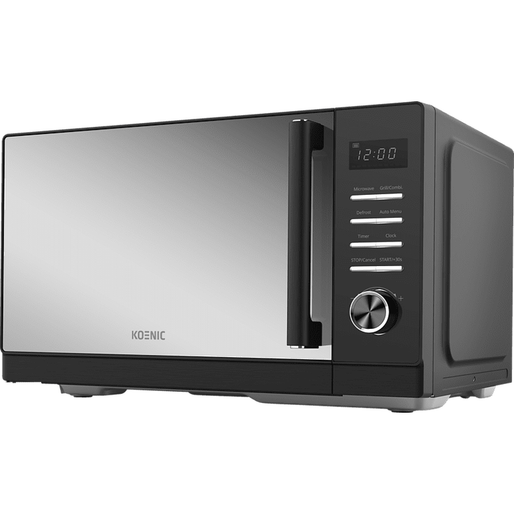 KOENIC KMWG 2322 DB Mikrowelle mit Grill, Standgerät, 23 Liter Garraum, 900 Watt, 5 Leistungsstufen, 8 Automatikprogramme, schwarz - Preisvergleich