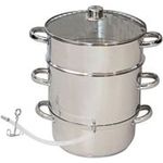ELO Dampfentsafter, 26 cm, 8 Liter, Induktion, silber