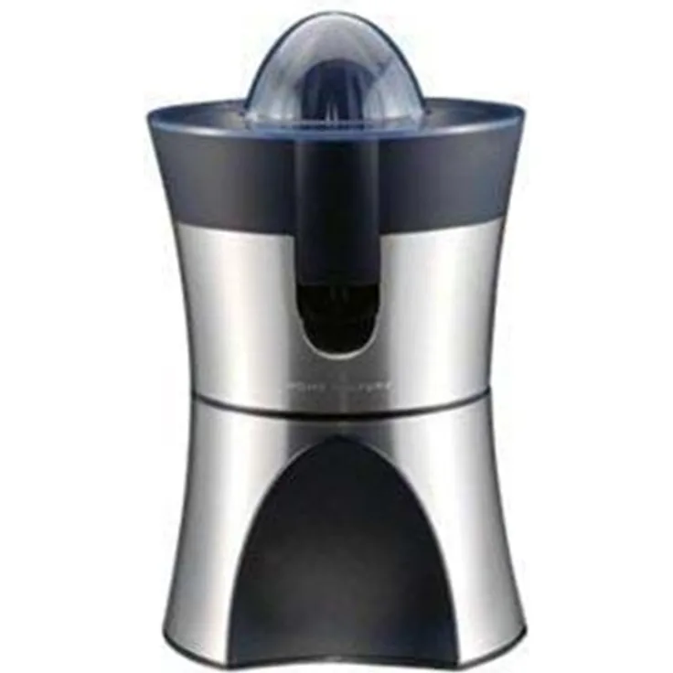 Gastroback Home Culture Design 41138 Saftpresse, Zitruspresse, 100W, Presskegel, Kunststoff, Edelstahl, schwarz, silber