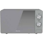 Hisense H20MOMP1 Mikrowelle, Standgerät, 20 l Garraim, 700 W, Spiegel, Auftauen, silber