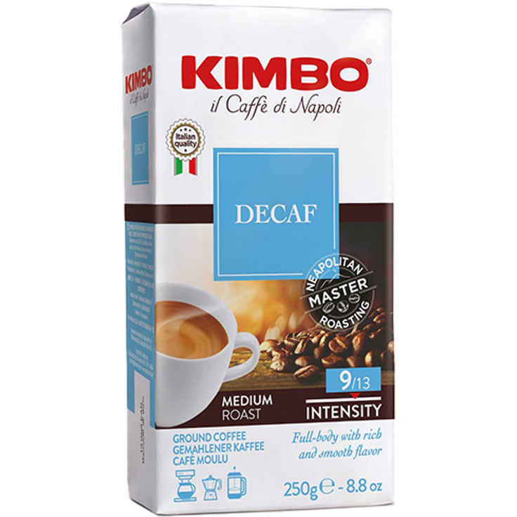 KIMBO Espresso decaffeinato, 250g gemahlen