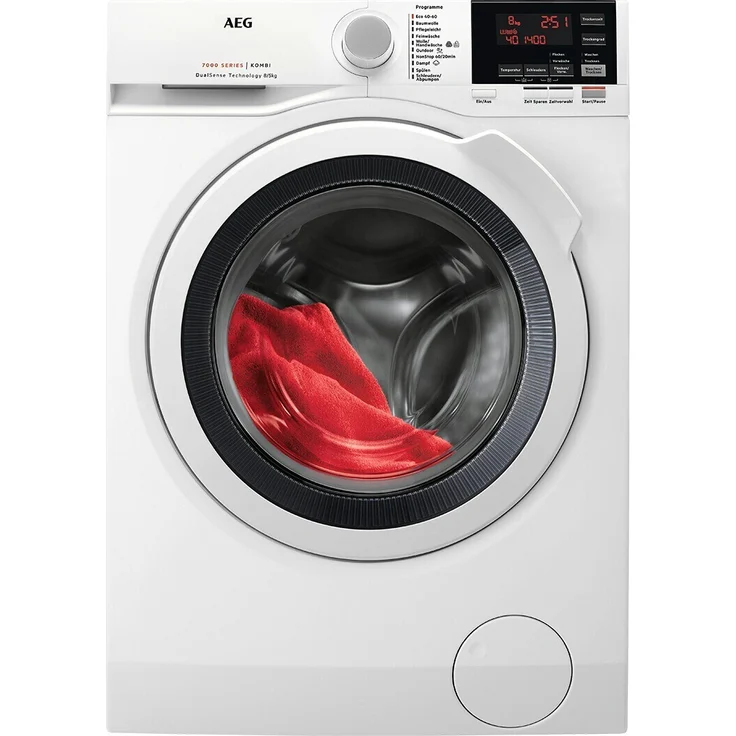 AEG L7WBA60680, Waschtrockner, Energieeffizienzklasse D, Standgerät, Breite 60 cm, Geräuschemissionsklasse B – Bild 1