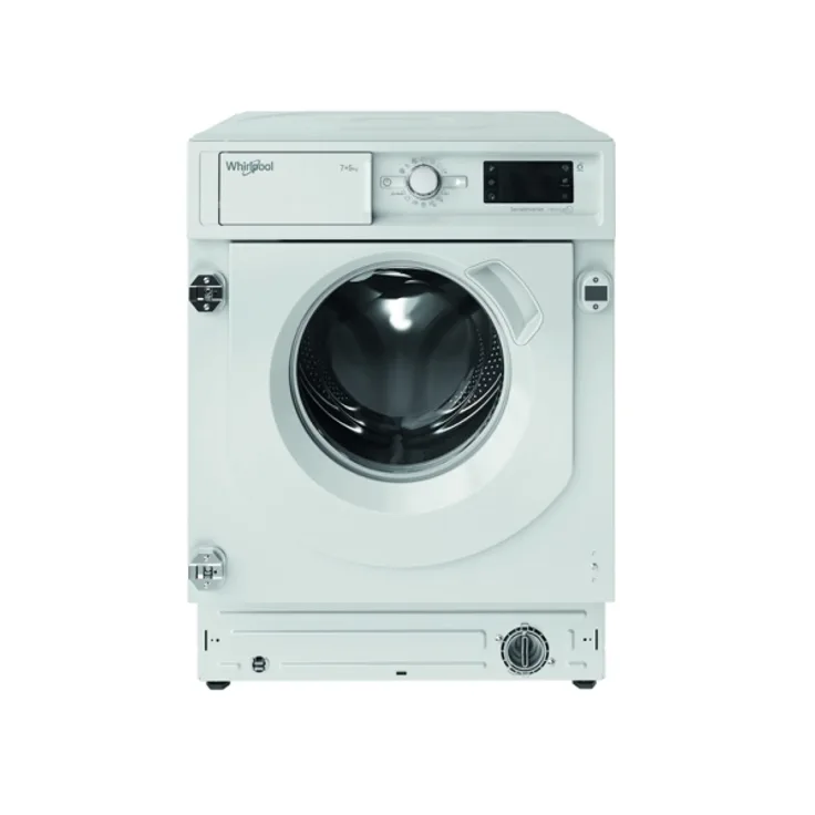 Whirlpool BI WDWG 751482 EU N, Waschtrockner, Energieeffizienzklasse E, Einbaugerät, Breite 60 cm, Geräuschemissionsklasse B