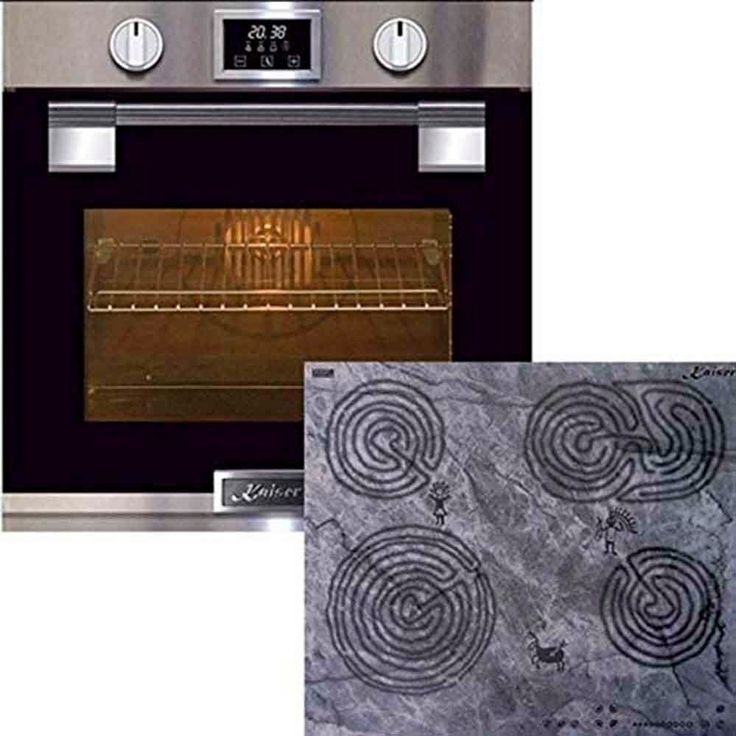 Kaiser Herd-set ,Elektro Pyrolyse Backofen EH 6337+KCT 6715 F Glaskeramik Kochfeld 60 cm