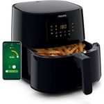 Philips HD9280-70 Airfryer XL Connected Heißluftfritteuse, 2000 Watt, 6,2 Liter, Kunststoff, schwarz