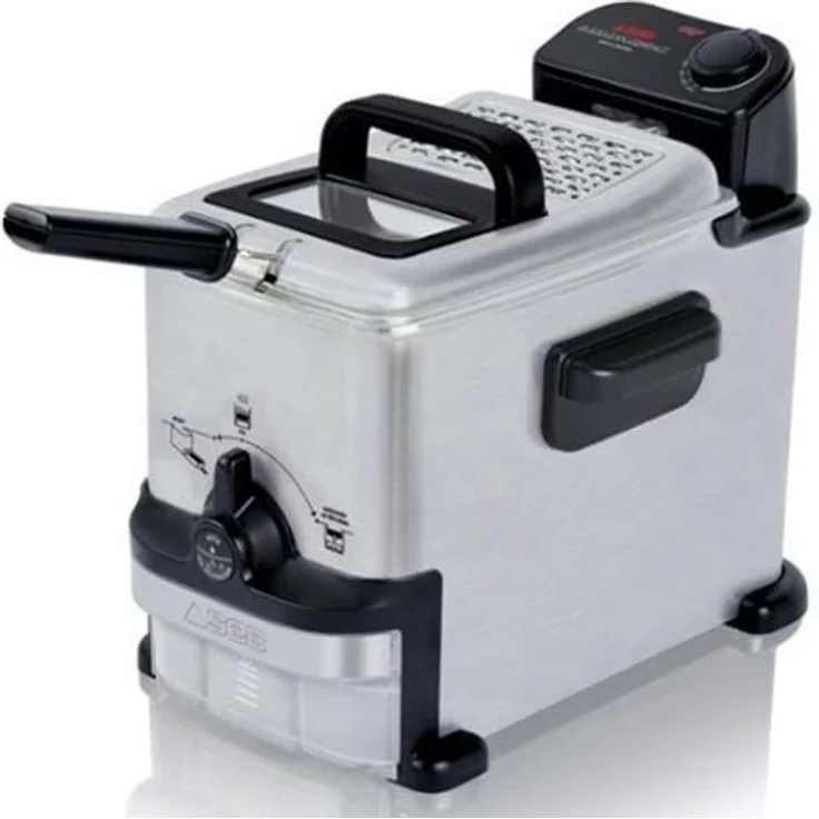 Tefal FR701616 Deep Fryer Oleoclean Compact Fritteuse, 2 Liter, mit Öl, silber, schwarz – Bild 1