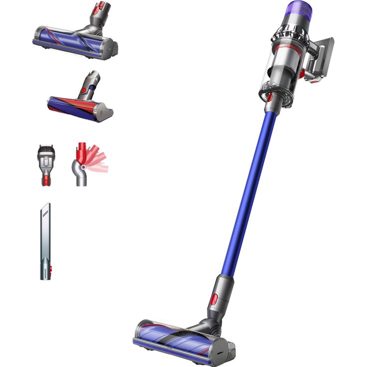 Dyson V11 Total Clean Handstaubsauger, 60 min Akkubetrieb, Akkuwechsel-Option, Generation 2022, Nickel-blau