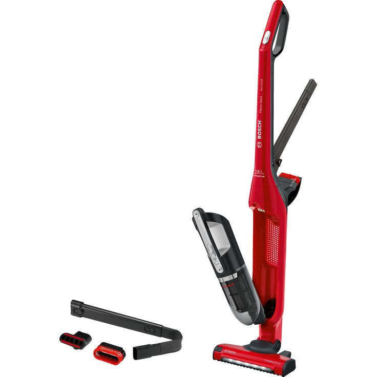 Bosch BBH3ZOO28 Flexxo Serie 4 Handstaubsauger, 55 min Akkubetrieb, 2 Saugmodi, rot – Bild 1