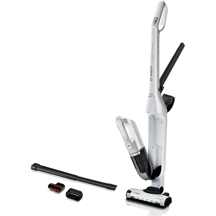 Bosch BBH3ALL28 Flexxo Serie 4 Handstaubsauger, 55 min Akkubetrieb, freistehend, weiß