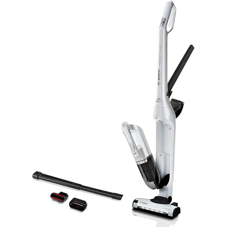 Bosch BBH3ALL28 Flexxo Serie 4 Handstaubsauger, 55 min Akkubetrieb, freistehend, weiß – Bild 1