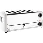 Rowlett Esprit 99455 6-Schlitz-Toaster, 2,6kW, Edelstahlgehäuse, weiß