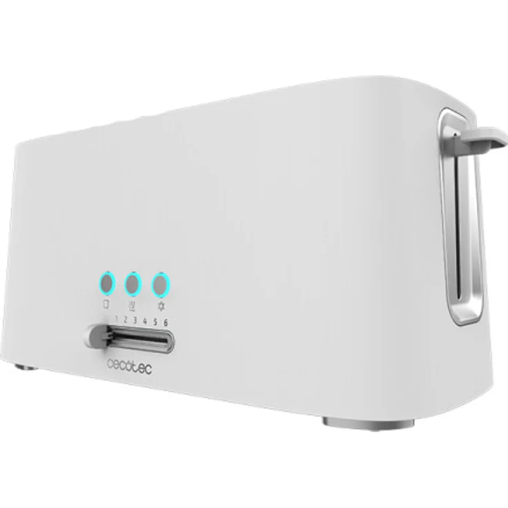 Cecotec Toast&Taste 16000 Extra Double 2-Schlitz-Toaster, 1630W, Langschlitztoaster, Brotscheibenzentrierung, Röstgradelektronik, Aufwärm und Auftaufunktion, weiß – Bild 1