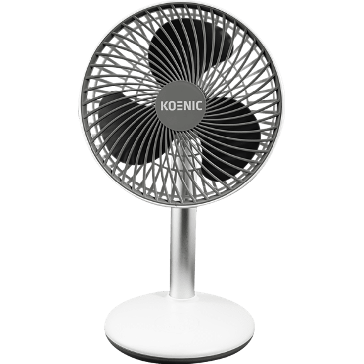 KOENIC KTF 15422 USB Tischventilator Weiß-Grau (7 Watt)