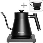 Gastroback Design Wasserkocher Pour Over Advance Wasserkocher, 1 Liter, 1200 Watt, Temperatureinstellung bis 100 °C, anthrazit