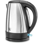 My Routine Wasserkocher, 1,7L, 2200 W, schnurlos, Kalkfilter, Abschaltautomatik, Edelstahl, silber, schwarz