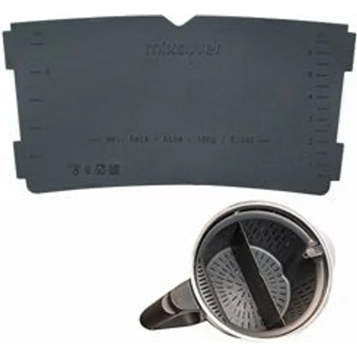 Mixcover Küchenmaschinen-Adapter mixcover Garkorbteiler für Thermomix TM6 TM5 TM31, Mixtopf-Schaber