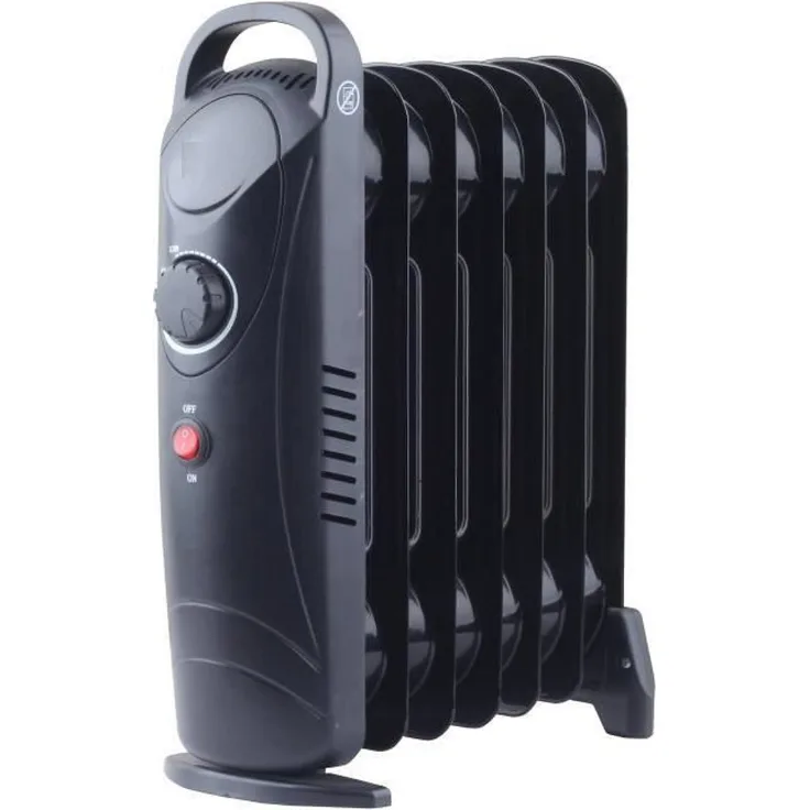 JUNG Ölradiator DREXON BAB85S - elektrische Heizung mit Thermostat - mobile Elektroheizung 450W, 7 Heiz-Lamellen, Energiesparend, Ölradiator für Räume bis 15qm, Überhitzungsschutz, leichtes Gewicht, mobiles Heizgerät, Kabelaufwicklung, mobil dank 4 Leichtl