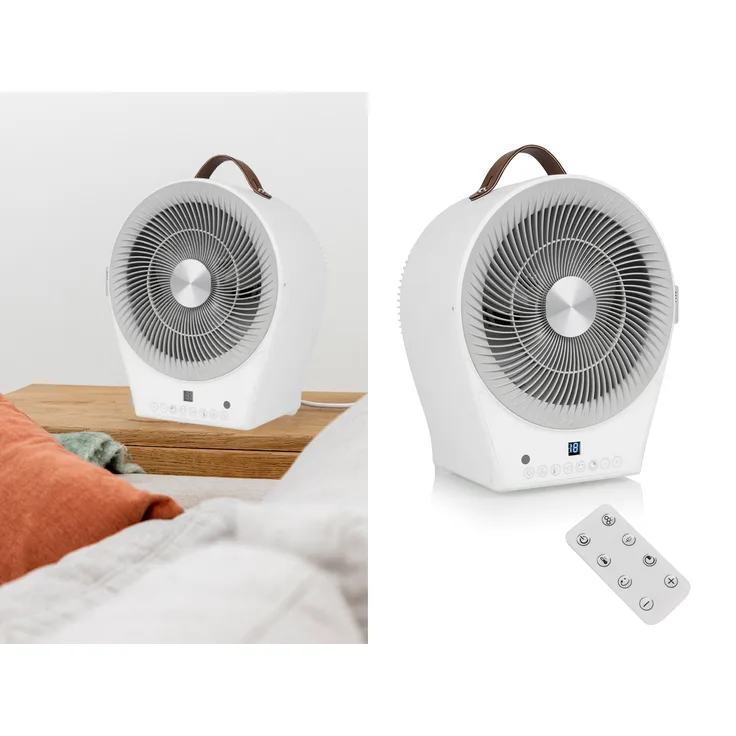 Tristar Heizlüfter, 2in1 leiser Elektroheizer & kleiner Tisch-Ventilator Boden - Schnellheizer mit Fernbedienung, Heizlüfter