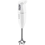 Esge 95100 Zauberstab Cordless Stabmixer, Sleep-Funktion, inkl. Multimesser, Schlagscheibe, Quirlscheibe, Ladestation weiß