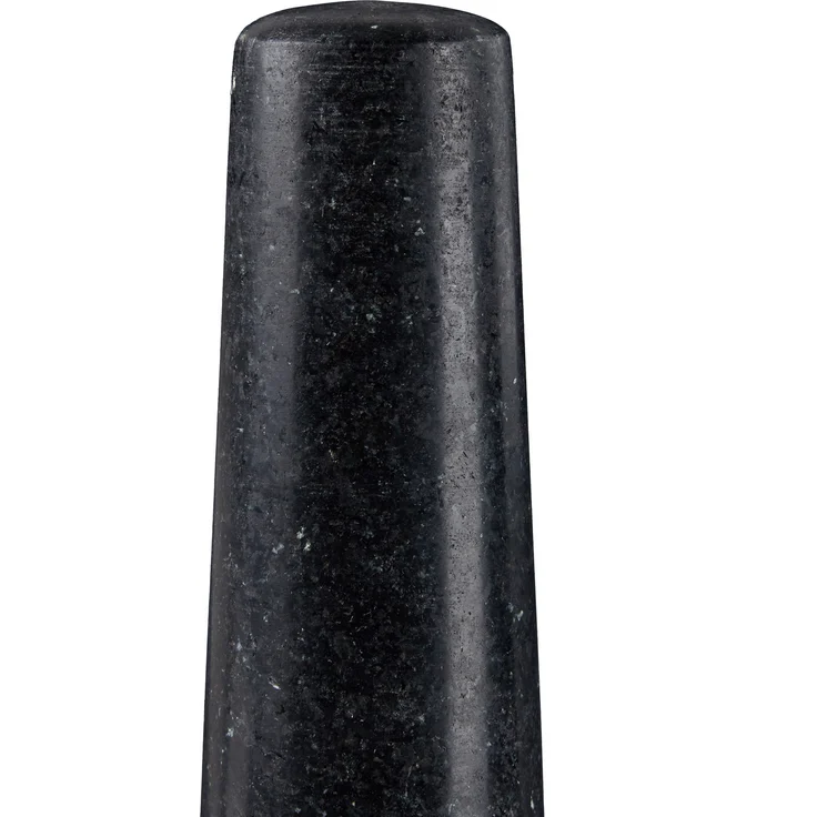 Relaxdays Mörser Granit Schwarz Höhe 12 cm