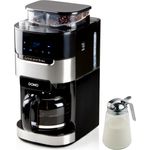Domo Filterkaffeemaschine 12 Tassen mit integriertem Mahlwerk Kegelmahlwerk & Permanentfilter - Preisvergleich