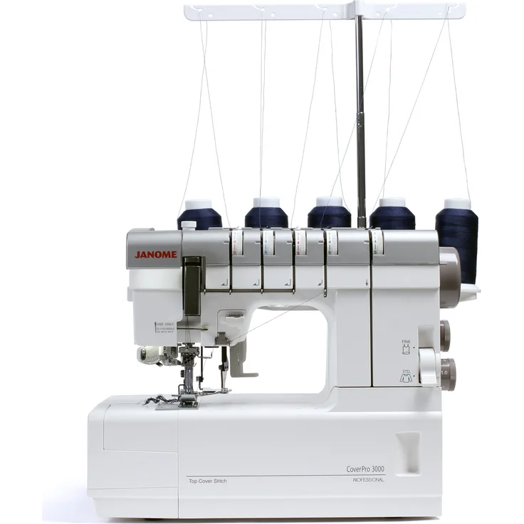 JANOME Cover Pro 3000 Professional Nähmaschine, weiß