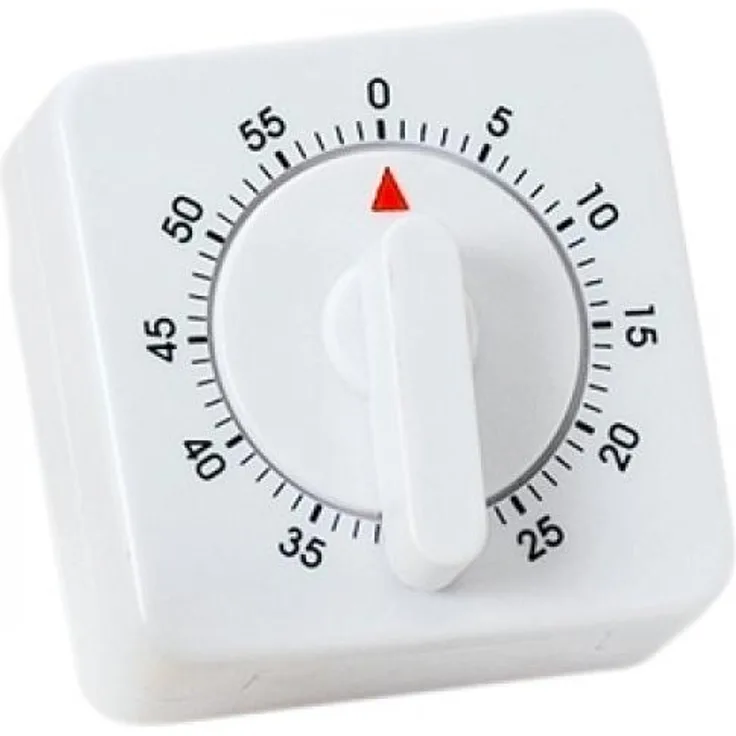 Atlanta 288 Kurzzeitmesser Kurzzeitwecker Küchen Timer analog weiß eckig