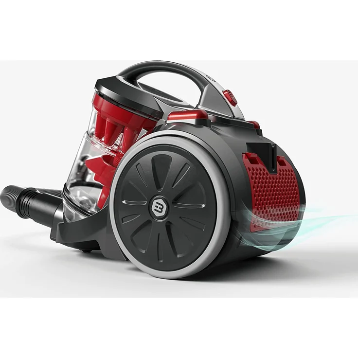 Balter Vento A4 Bodenstaubsauger, beutellos, 850 Watt, HEPA-Filter, rot - Preisvergleich – Bild 2
